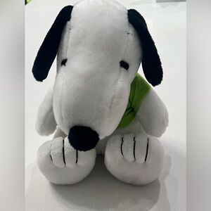 Peanuts Knots Berry Farm Snoopy Plush in Green‎ Shirt 10”